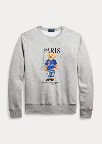 Polo Ralph Lauren Paris Bear Fleece Sweatshirt Herre Danmark (VNLPS4278)